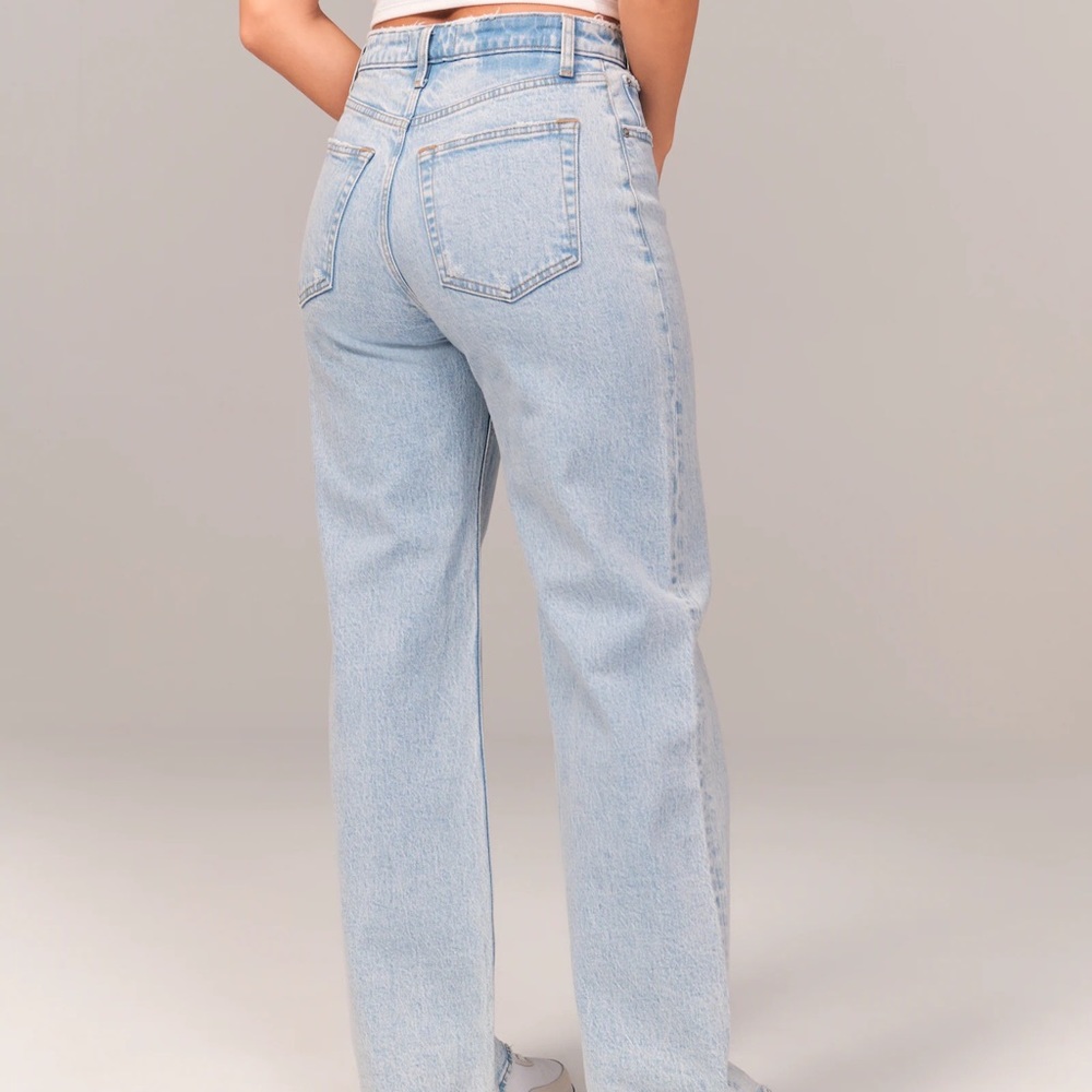 Abercrombie & Fitch Light Blue Straight Leg Jeans
